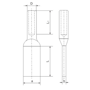 Terminal connectors for heat-resistant conductor