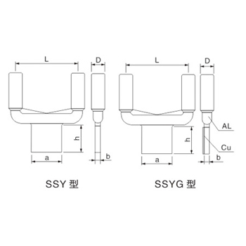 Terminal clamps for single-conductor of compression type