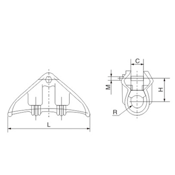 Supension clamps(envelop type、corona-proof type)