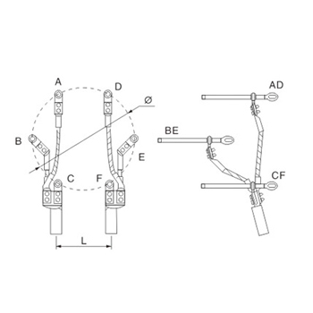 Six-bundle to Two-bundle clamps