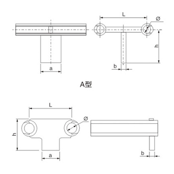 T-connectors for double conductor(bolt type hydraulic compression type)