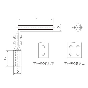 T-connectors(hydraulic compression type)