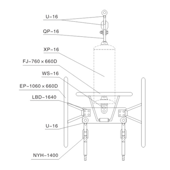 Single insulator tension string