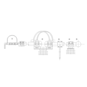 Tubular bus-bar assemble drawing