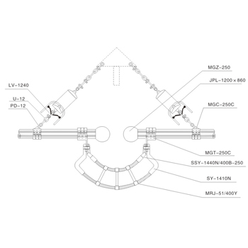 Φ250 Tubular bus-bar jumping string(type V)