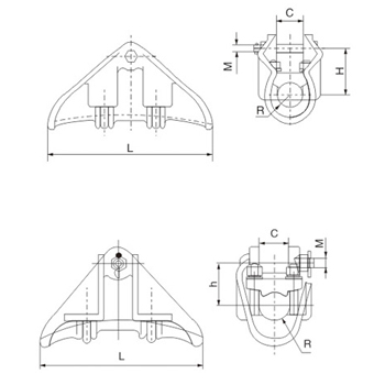 Suspension clamps for 500KV line